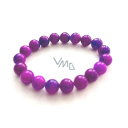 Sugilit náramek elastický přírodní kámen, kulička 10 mm / 16 - 17 cm, Láska • Moudrost • Pravda