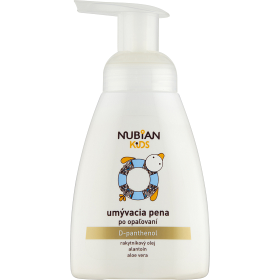 Nubian Kids myjąca piana po opalaniu, 250 ml