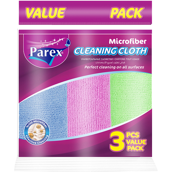 Parex ściereczka czyszcząca z mikrofibry, 3 szt