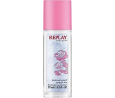 Replay Jeans Spirit! Woman parfémovaný deodorant sklo pro ženy 75 ml