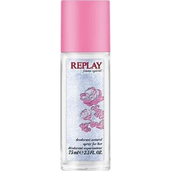 Replay Jeans Spirit! Woman parfémovaný deodorant sklo pro ženy 75 ml