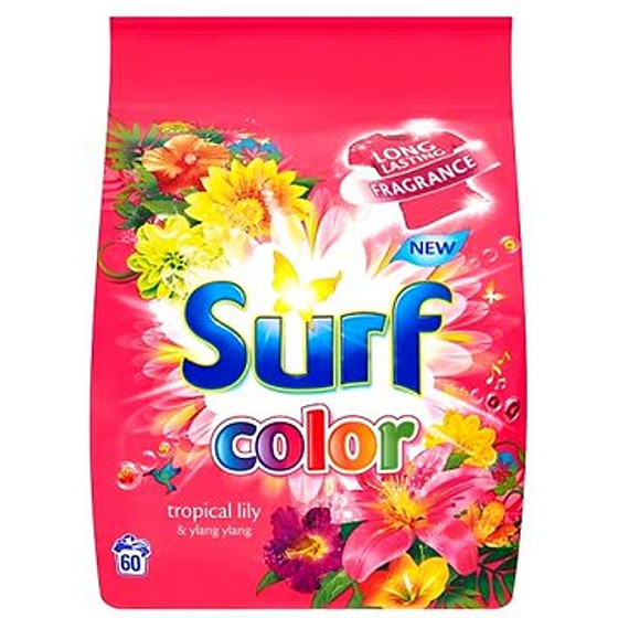 Surf Color Tropical Lily & Ylang Ylang prášek na praní barevného prádla 60 dávek 3,9 kg