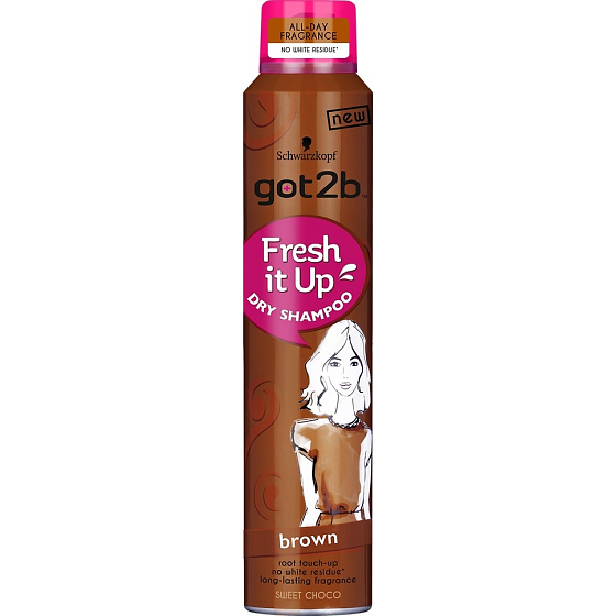 Got2b Fresh it Up Brown suchý šampon pro hnědé vlasy 200 ml