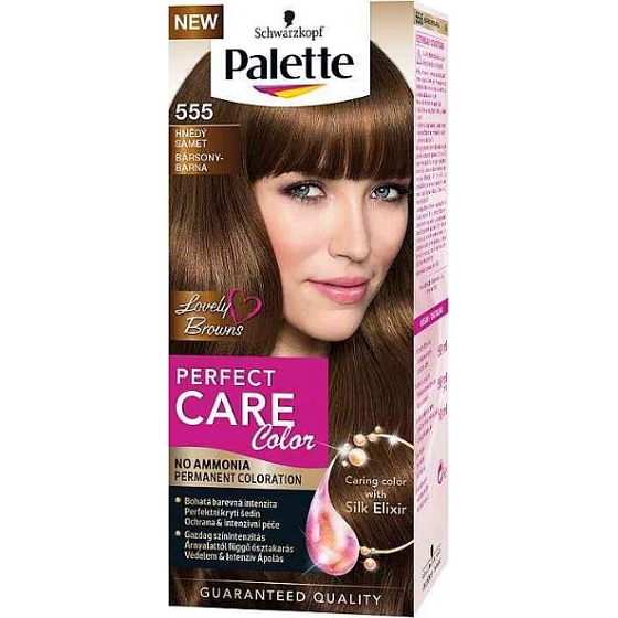 Schwarzkopf Palette Perfect Color Care barva na vlasy 555 Hnědý samet