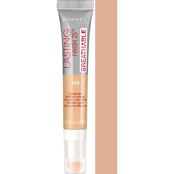 Rimmel London Lasting Finish Breathable Concealer korektor 200 Soft Beige 7 ml