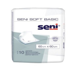 Seni Soft Basic higieniczne podkłady chłonne 2 krople, 60 x 60 cm 10 sztuk