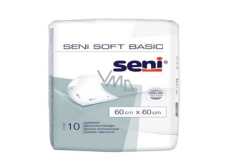 Seni Soft Basic higieniczne podkłady chłonne 2 krople, 60 x 60 cm 10 sztuk