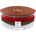 WoodWick Trilogy Winter Garland - Zimní girlanda vonná svíčka s dřevěným širokým knotem a víčkem loď 453 g