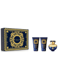 Versace Dylan Blue pour Femme woda perfumowana 50 ml + żel pod prysznic 50 ml + mleczko do ciała 50 ml, zestaw prezentowy dla kobiet