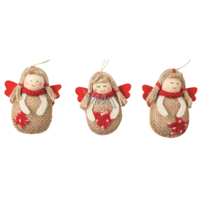 Anioł jutowy do zawieszenia 7 cm 1 sztuka