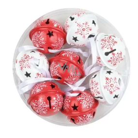 Rolniczki na zawieszeniu czerwono-białe z wkładką 3 cm 8 sztuk