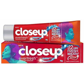 Closeup Everfresh Red Hot pasta do zębów, 90 g