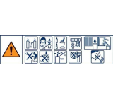 Bony świeca cmentarna, wkład zapasowy 03, średnica 5,6 cm, wysokość 17 cm, czas palenia 90 h, 240 g