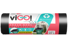 Vigo Odpadkový pytel černý 120 l, 28 µ, 70 x 105 cm, 10 kusů