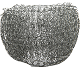 Klasyczna metalowa druciana gąbka do naczyń - opakowanie 10 sztuk