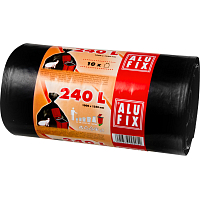 Alufix mocne worki na odpady, 35 µ, 100 × 125 cm, 240 l, 10 sztuk