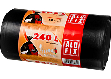 Alufix mocne worki na odpady, 35 µ, 100 × 125 cm, 240 l, 10 szt.