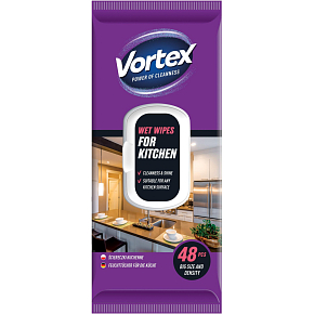 Vortex nawilżane chusteczki czyszczące do kuchni, 48 szt. Vortex nawilżane chusteczki czyszczące do kuchni, 48 szt.