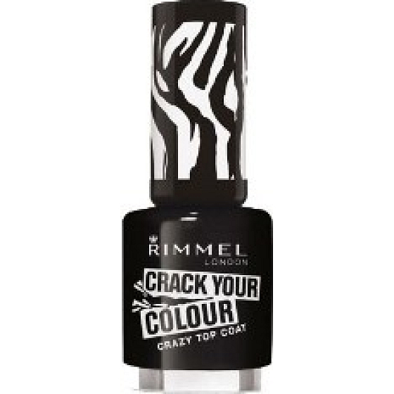 Rimmel London Crack Your Colour lak na nehty 010 Black Graffiti 8 ml