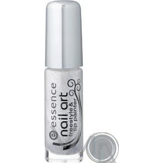 Essence Nail Art Freestyle lak na špičky nehtů 03 Silver Surfer 4 ml