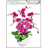 Okenní fólie bez lepidla orchideje tmavě růžová 42 x 30 cm