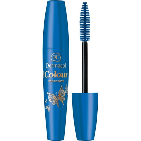 Dermacol Colour barevná řasenka 01 Eletric Blue 10 ml