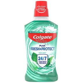 Colgate Plax Fresh & Protect Soft Mint woda ustna przeciwko płytce nazębnej 500 ml