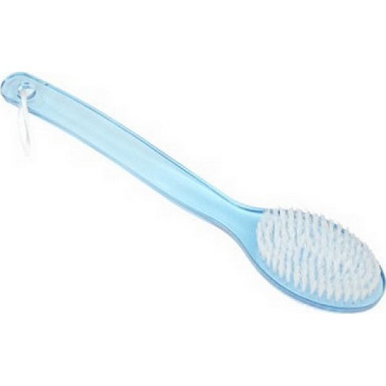 Athena Beauté Long Hand Transparent kartáč koupelový dlouhý 34 cm