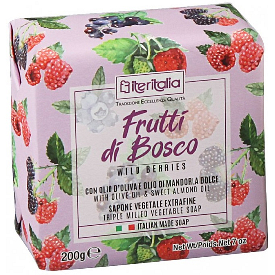 Iteritalia Frutti di Bosco italské toaletní mýdlo 200 g