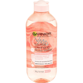 Garnier Skin Naturals Różowa Woda Micelarna micelárna voda pro mdlou a citlivou pleť 400 ml