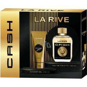 La Rive Cash Man woda toaletowa 100 ml + żel pod prysznic 100 ml, zestaw prezentowy dla mężczyzn