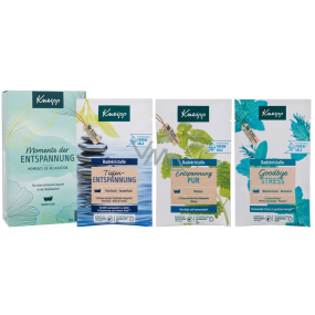 Kneipp Wellness Moment Goodbye Stress sól do kąpieli 60 g + Doskonały odpoczynek sól do kąpieli 60 g + Głęboki odpoczynek sól do kąpieli 60 g, zestaw kosmetyczny