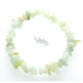 Bransoletka z elastycznego sznurka z ciętym kamieniem leczniczym serpentynem 19 cm, kamień uzdrawiający Bransoletka z elastycznego sznurka z ciętym kamieniem leczniczym serpentynem 19 cm, kamień uzdrawiający