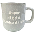 Kubek kamionowy szary Super dziadek na wskroś 400 ml