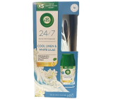 Air Wick Freshmatic Cool Linen & White Lilac - Vůně svěžího prádla automatický osvěžovač komplet 250 ml