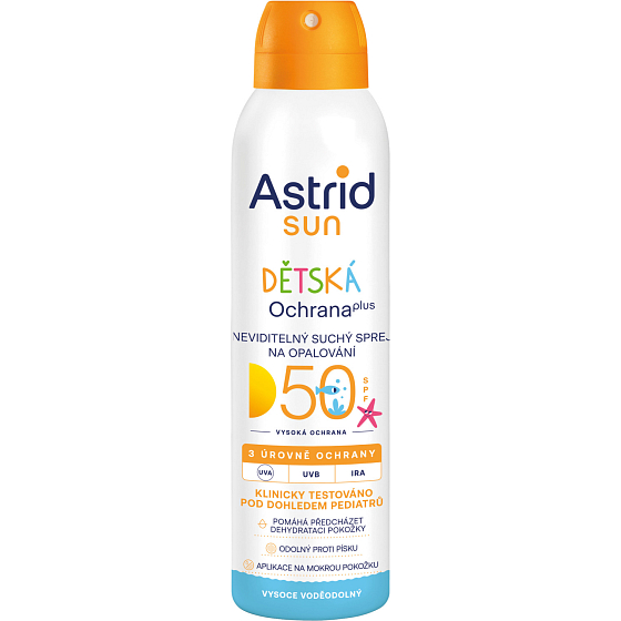 Astrid Sun Kids OF 50 Wet Skin spray przeciwsłoneczny dla dzieci, 150 ml