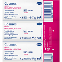 Cosmos Pevná Strips plastra, 8 × 4 cm, 3 ks