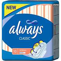 Always Classic Normal wkładki damskie, 10 szt.