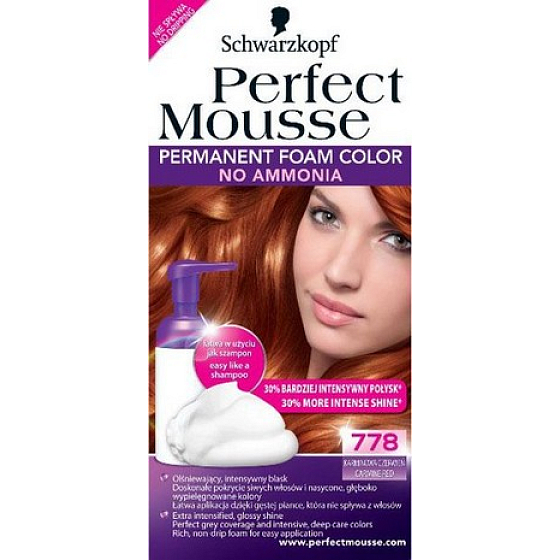 Perfect Mousse Permanent Color barva na vlasy 778 Karmínově červený