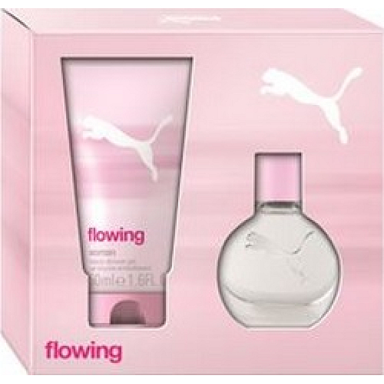 Puma Flowing Woman toaletní voda 20 ml + sprchový gel 50 ml, dárková sada