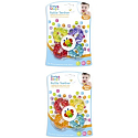 First Steps Rattle Teether kousátko s chrastítkem Květ různé barvy 1 kus