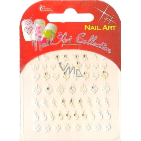 Absolute Cosmetics Nail Art samolepicí nálepky na nehty 3DS250 1 aršík