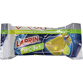 Larrin plus 3v1 Citrus Fresh blok do WC, wkład uzupełniający, zapach cytryny, 40 g