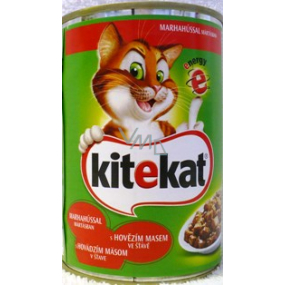 Kitekat s hovězím masem ve šťávě 400 g