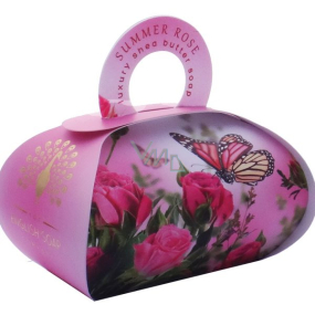 English Soap Letní Růže přírodní parfémované mýdlo s bambuckým máslem 260g
