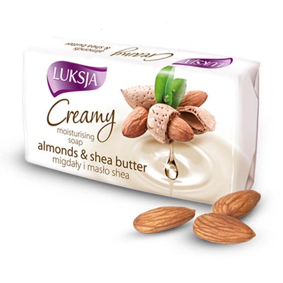 Luksja Almond & Shea Butter - Mandle a bambucké máslo toaletní mýdlo 90 g