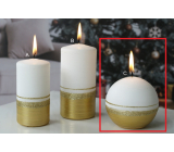 Lima Aroma linia świeczka złota kula 80 mm 1 sztuka
