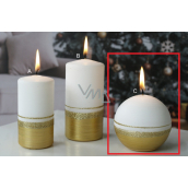 Lima Aroma linia świeczka złota kula 80 mm 1 sztuka