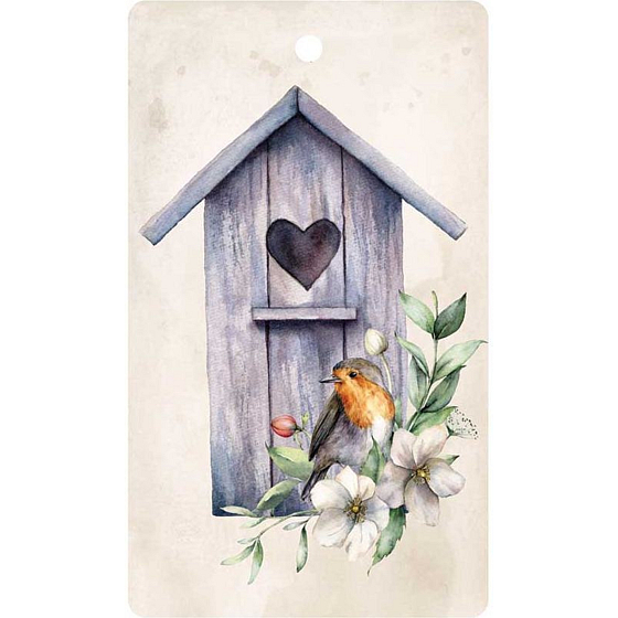 Bohemia Gifts Aromatyczna karta zapachowa Ptáček jemna i czysta w dymie 11 x 6,3 cm