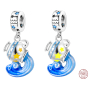 Charm Srebrny 925 Luminozny - Znak zodiaku Wodnik, zawieszka na bransoletkę